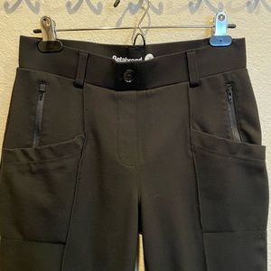 Betabrand Utility chinos pant in short-petite medium black